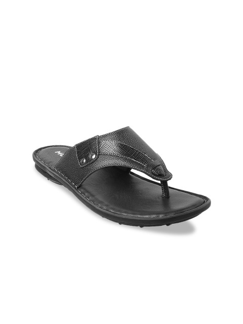 

Mochi Men Black Leather Sandals