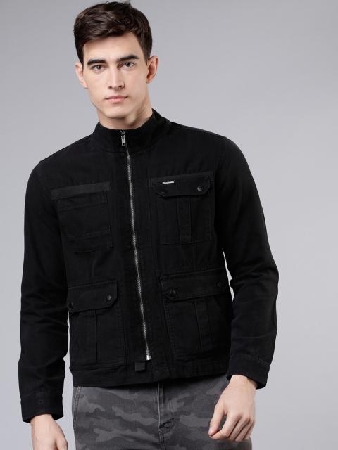 

Ecko Unltd Men Solid Denim Jacket, Black