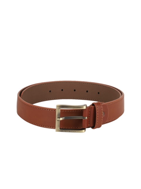 

Peter England Men Brown Solid Belt