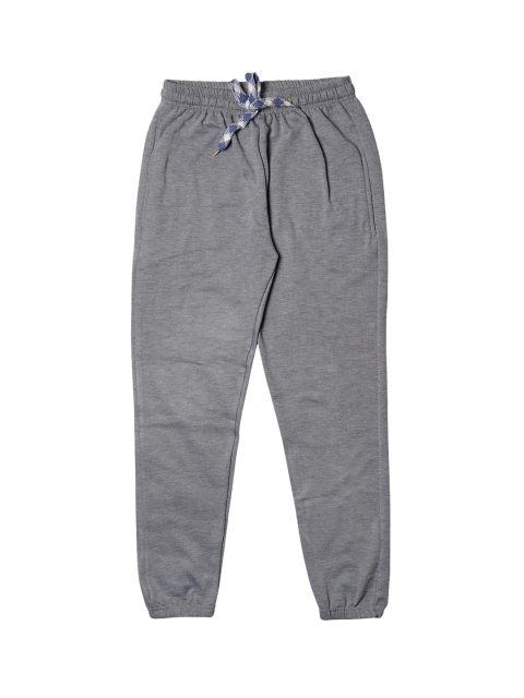

TINY HUG Men Grey Melange Solid Joggers