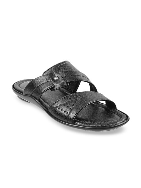

Mochi Men Black Leather Sandals