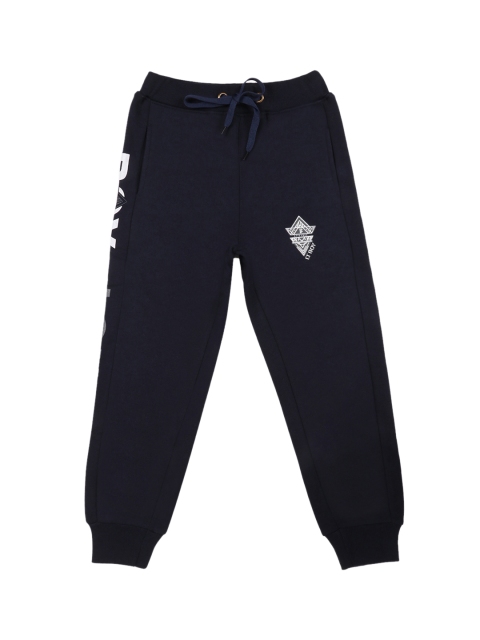 

Lil Tomatoes Boys Navy Blue Solid Joggers