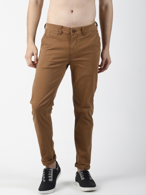 

Blue Saint Men Brown Slim Fit Solid Chinos