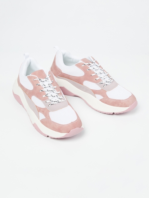 

Ginger by Lifestyle Women Pink & Off-White Sneakers