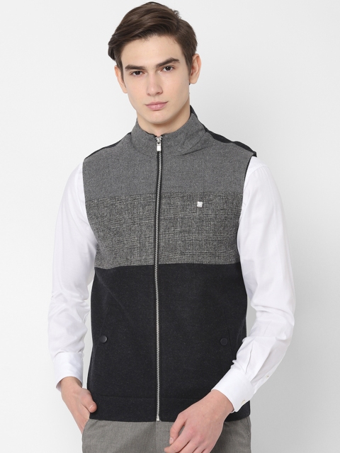 

Allen Solly Men Colourblocked Tailored Jacket Jacket, Black