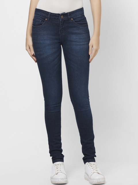 

109F Women Blue Regular Fit Mid-Rise Clean Look Jeans