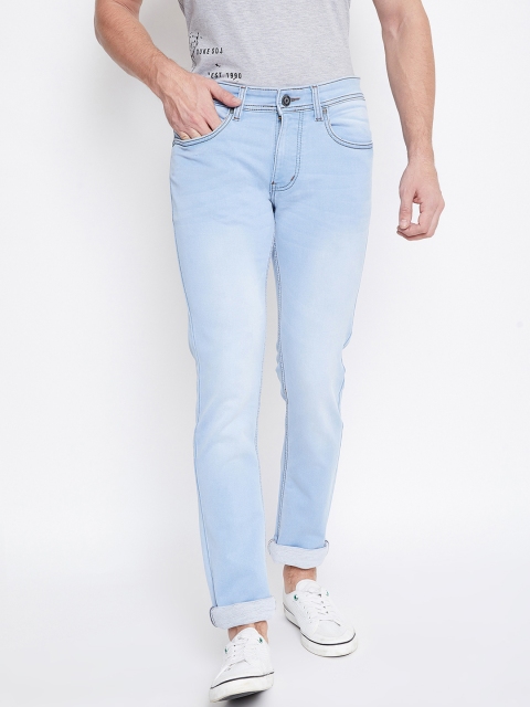 

Duke Men Blue Regular Fit Mid-Rise Clean Look Jeans