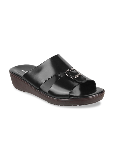 

Mochi Men Black Leather Sandals