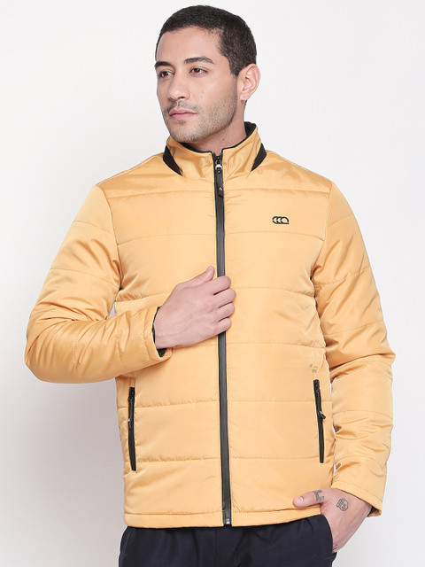 

Ajile by Pantaloons Men Mustard Yellow Solid Padded Jacket