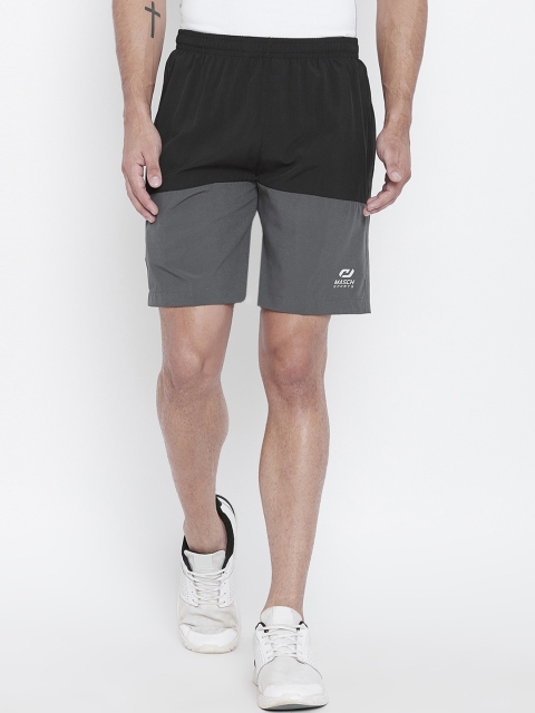 

Masch Sports Men Black Solid Regular Fit Sports Shorts