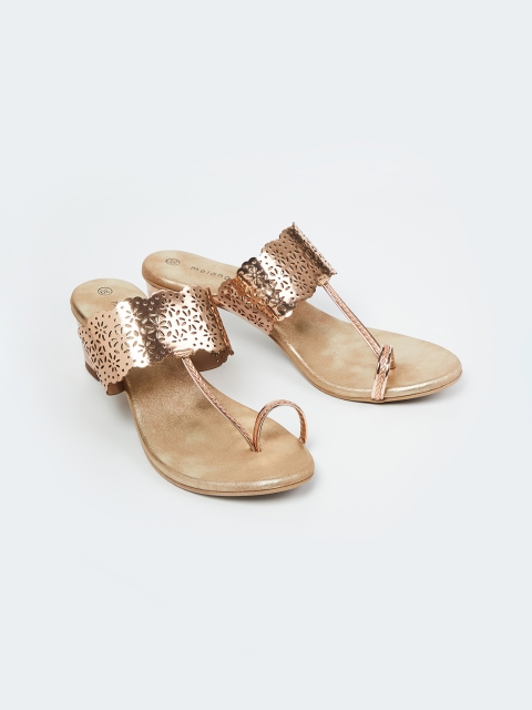 

Melange by Lifestyle Women Gold-Toned Solid Heels