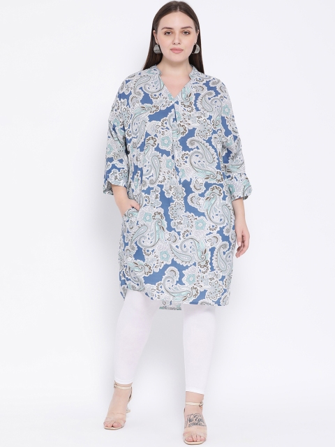 

Oxolloxo Blue & White Printed Tunic