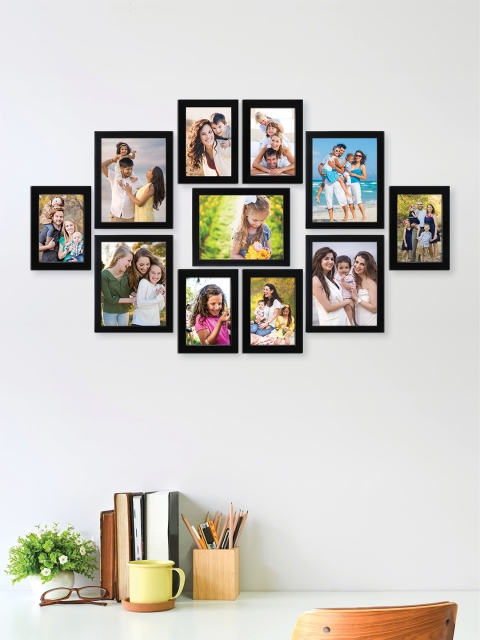 

RANDOM Set of 11 Black Collage Photo Frames
