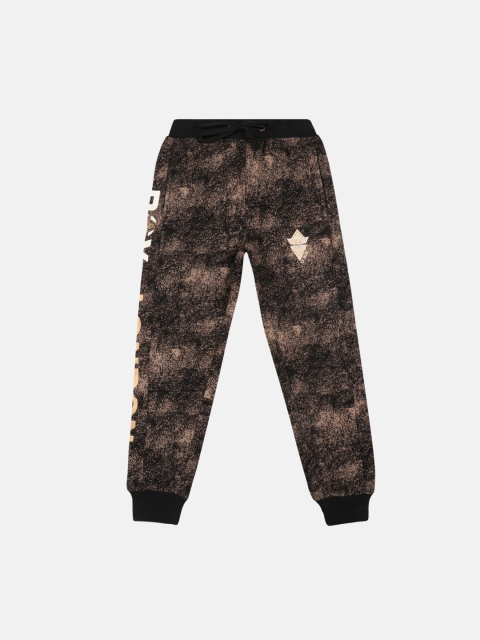 

Lil Tomatoes Boys Black & Pink Printed Joggers