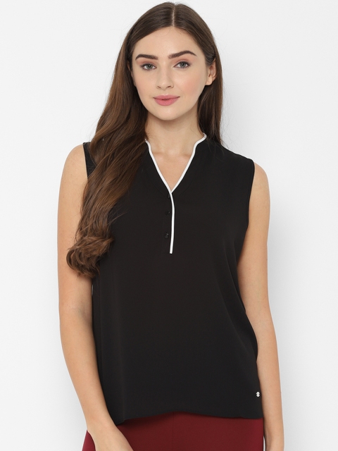 

Allen Solly Women Black Solid Top