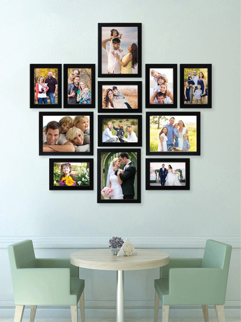 

RANDOM Set of 12 Black Solid Collage Photo Frames