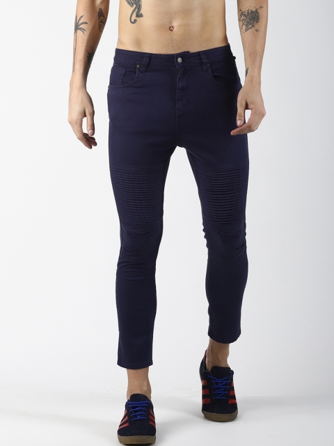 

Blue Saint Men Navy Blue Slim Fit Mid-Rise Clean Look Jeans