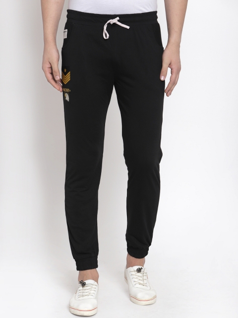 

Hubberholme Men Black Solid Slim Fit Joggers