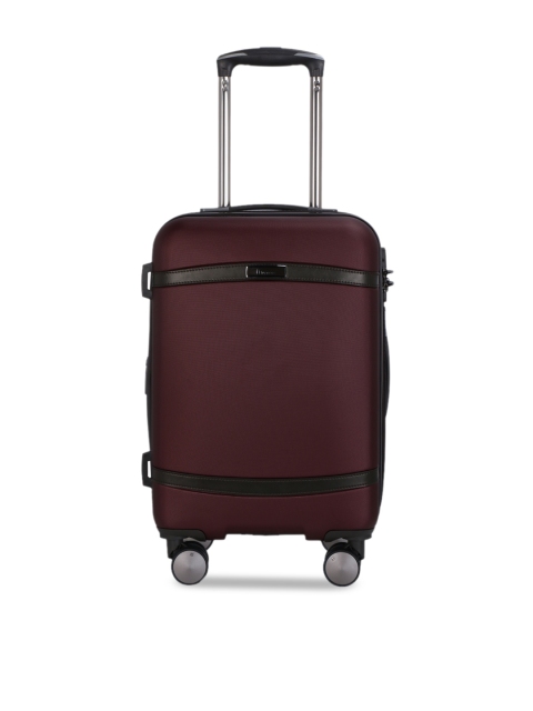 

IT luggage Maroon Solid Cabin Trolley Bag With 360-Degree Rotatable Wheels