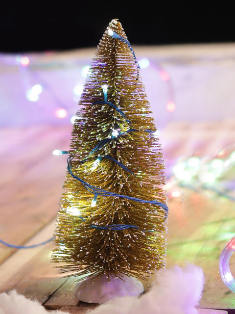 

TAYHAA Gold-Toned Christmas Tree Showpiece
