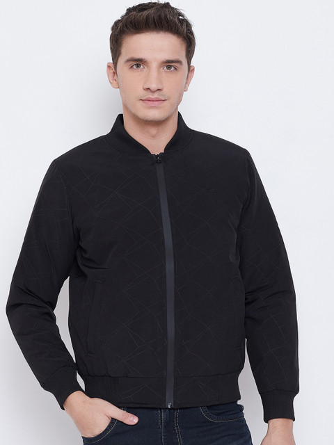 

Duke Men Solid Padded Jacket Jacket, Black