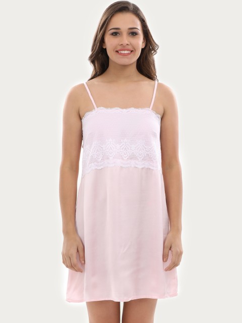 

Clovia Pink Solid Baby Doll NS0339Z62L