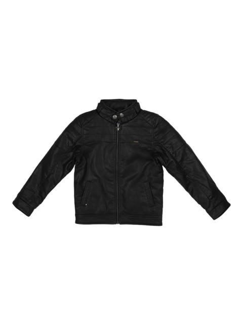 

Allen Solly Junior Boys Solid Puffer Jacket Jacket, Black