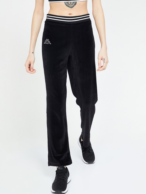 

Kappa Women Black Solid Mid-rise Track Pants