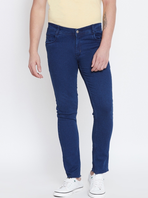 

CHROME & CORAL Men Blue Regular Fit Mid-Rise Clean Look Jeans