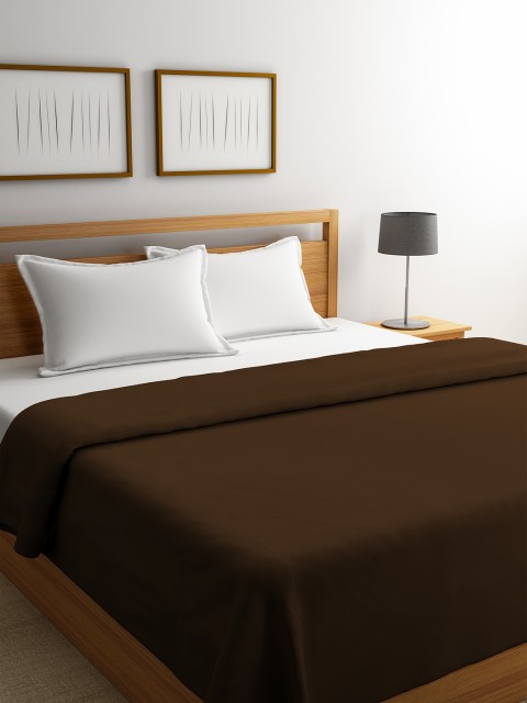 

Portico New York Brown Solid AC Room 300 GSM Double Bed Blanket