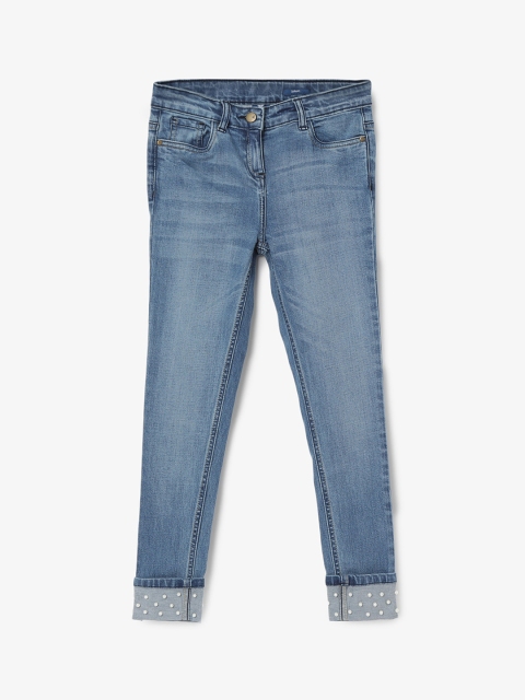 

Fame Forever by Lifestyle Girls Blue Skinny Fit Mid-Rise Clean Look Jeans