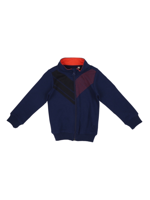 

Allen Solly Junior Boys Navy Blue & Black Printed Sweatshirt