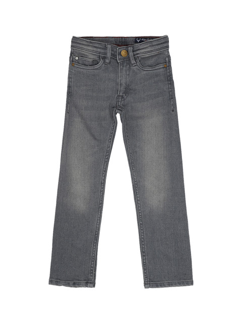 

Allen Solly Junior Boys Grey Regular Fit Mid-Rise Clean Look Stretchable Jeans
