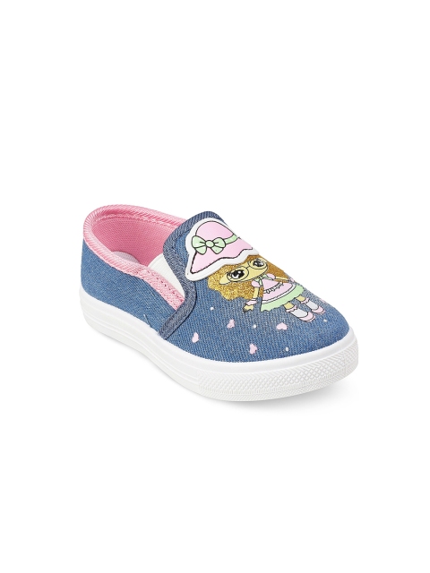 

Kittens Girls Blue & Pink Slip-On Sneakers