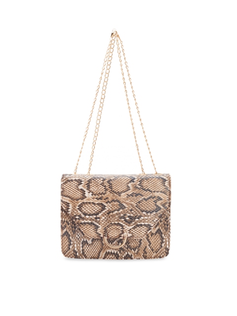 

Bagstopia Brown Animal Textured Sling Bag