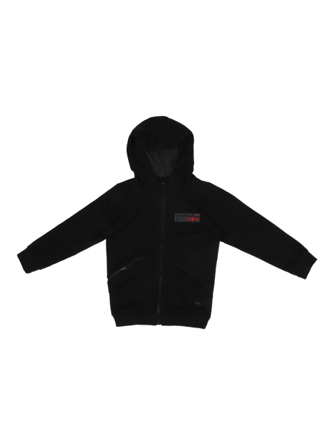 

Allen Solly Junior Boys Black Solid Hooded Sweatshirt