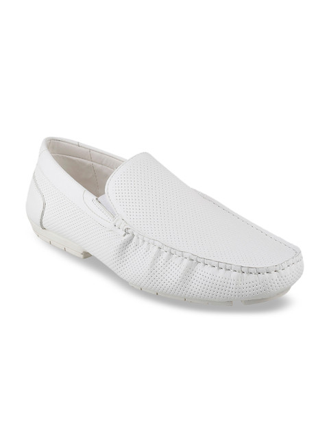 

Metro Men White Perforated Loafers