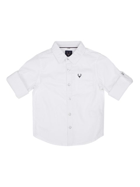 

Allen Solly Junior Boys White Regular Fit Solid Casual Shirt