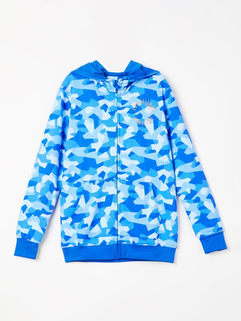 

Fame Forever by Lifestyle Boys Blue Printed Hooded Sweatshirt