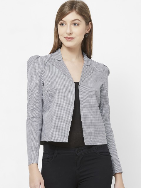 

109F Grey Checkered Blazer