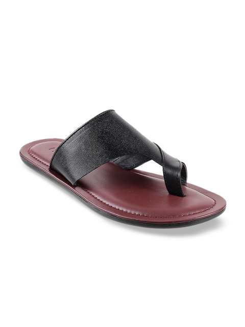 

Mochi Men Black Leather Sandals