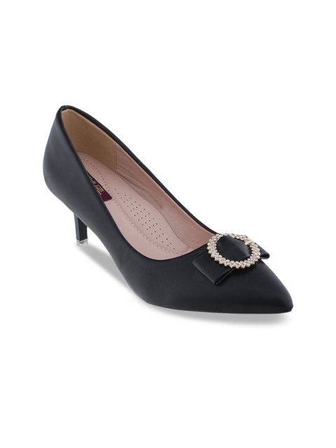 

SHUZ TOUCH Women Black Solid Pumps