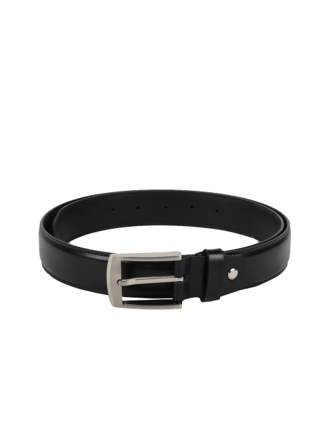 

Peter England Men Black Solid Belt