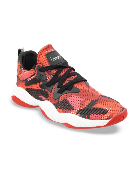 

Metro Men Red & Orange Printed Sneakers
