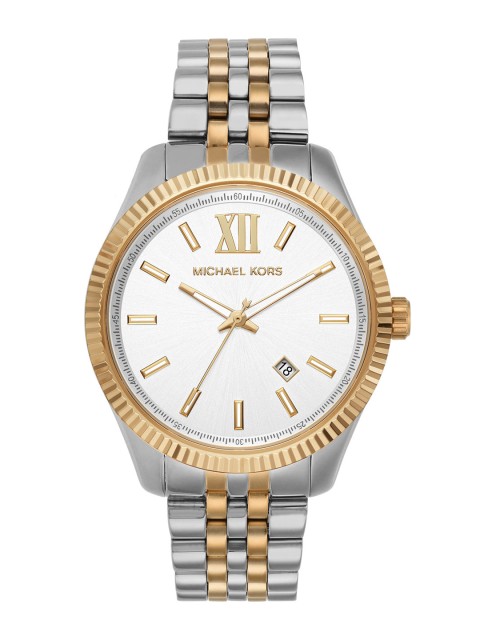 

Michael Kors Men Gold-Toned & White Analogue Watch MK8752