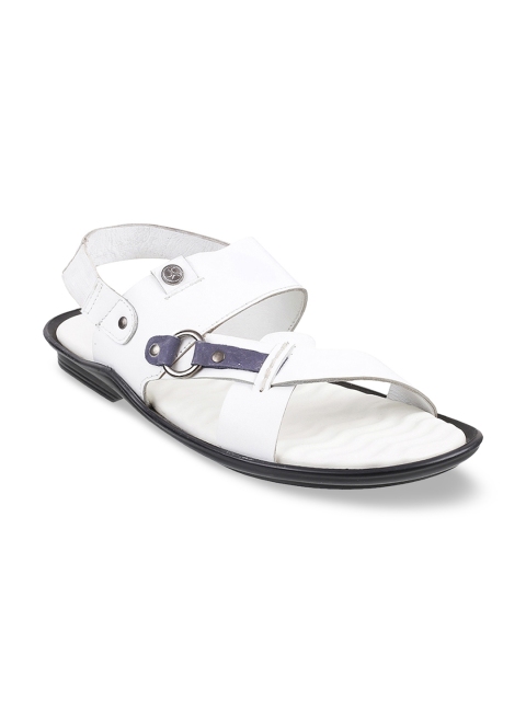 

Mochi Men White Leather Sandals