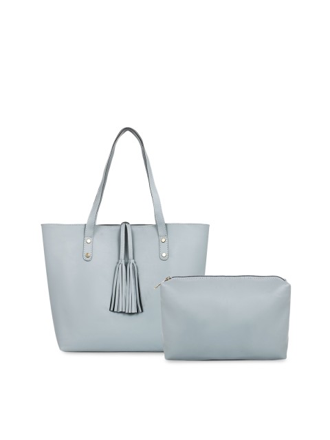 

Toteteca Blue Solid Tote Bag With Pouch