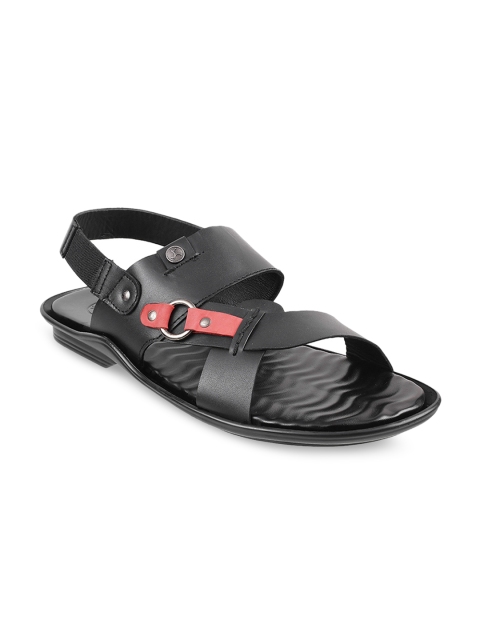 

Mochi Men Black Leather Fisherman Sandals