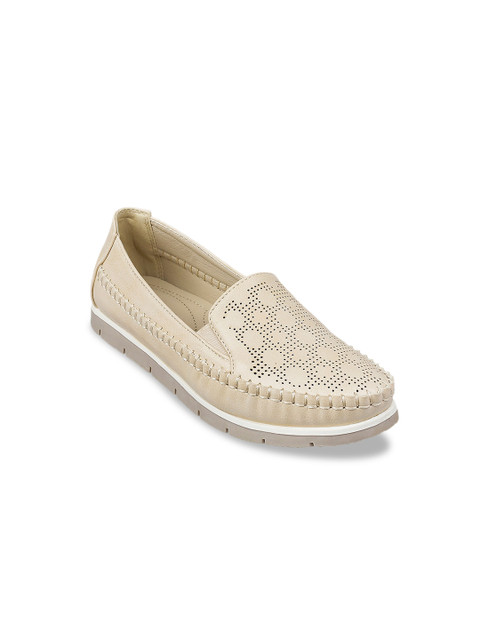 

SOLE HEAD Women Beige Solid Ballerinas