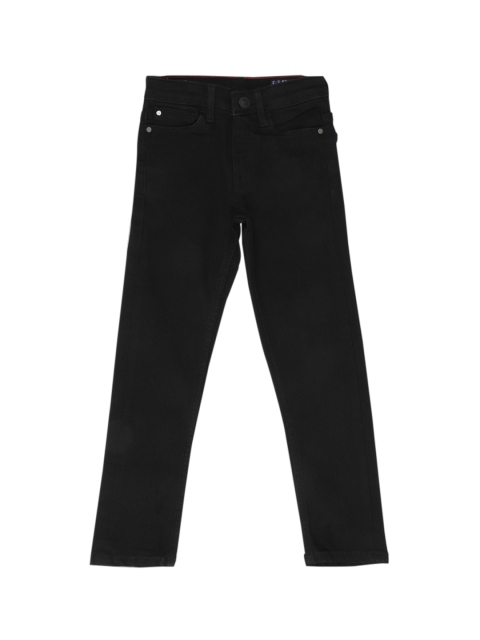 

Allen Solly Junior Boys Black Regular Fit Mid-Rise Clean Look Stretchable Jeans